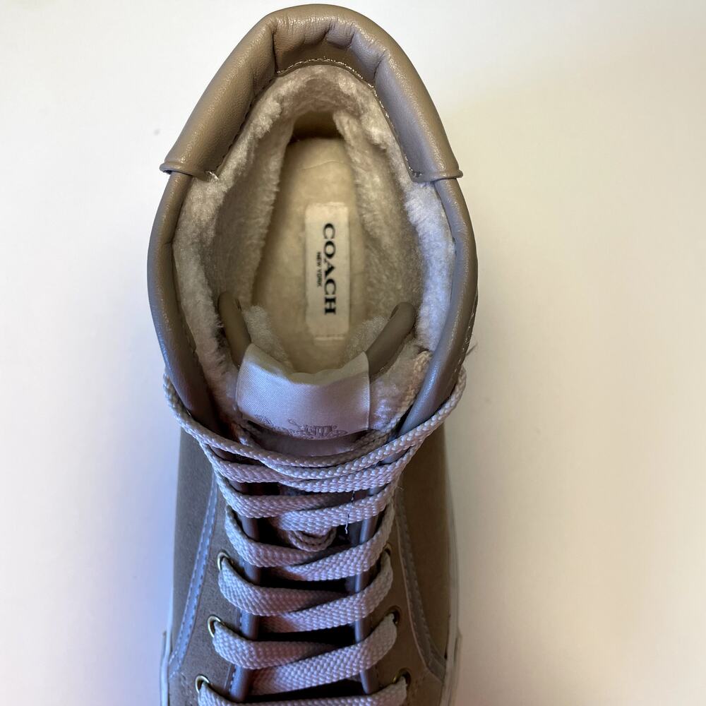 Coach Citysole Suede High Top Platform Sneaker Womens 7 - Picture 7 of 9